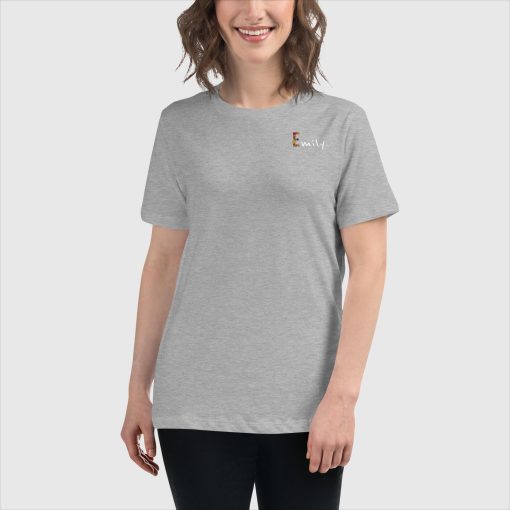 Girl Power Bella + Canvas 6400 Women’s Relaxed Short Sleeve Jersey T-Shirt | <span class="withname">With Your Name</span> On Left Chest and Large Center Back Print | 20240415 - Image 14