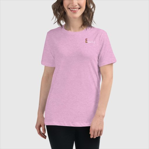 Girl Power Bella + Canvas 6400 Women’s Relaxed Short Sleeve Jersey T-Shirt | <span class="withname">With Your Name</span> On Left Chest and Large Center Back Print | 20240415 - Image 16