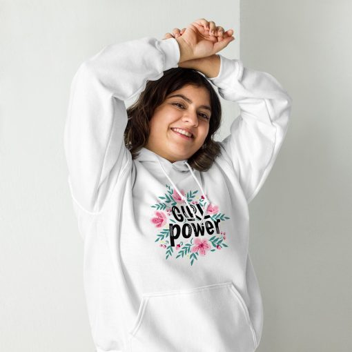 Girl Power Women’s Heavy Blend Hoodie | Gildan 18500 | Large Center Front Print (20240415) - Image 13