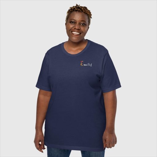 Girl Power Women’s Bella + Canvas 3001 Short Sleeve Jersey T-Shirt |<span class="withname"> With Your Name</span> On Left Chest Print and Large Center Back | 20240415 - Image 20