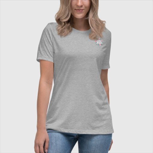 Girl Power Bella + Canvas 6400 Women’s Relaxed Short Sleeve Jersey T-Shirt | Left Chest Print and Large Center Back | 20240415 - Image 15