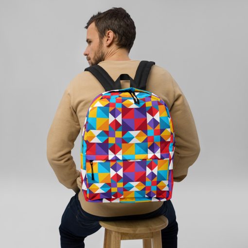 Colorful Geometric Backpack | 20240418