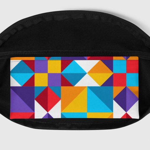 Colorful Geometric Fanny Pack | 20240418 - Image 4