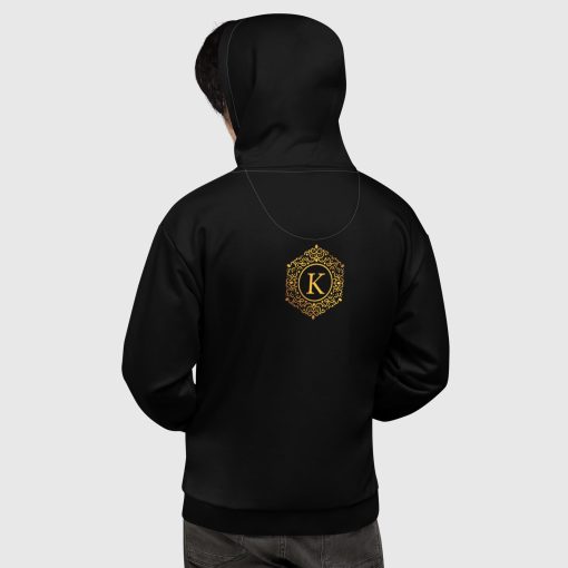 Golden Ornaments All-Over Print Men’s Hoodie <span class="withname">With Your Name</span>| 2024052803 - Image 2