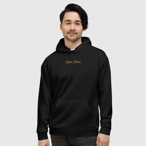 Golden Ornaments All-Over Print Men’s Hoodie <span class="withname">With Your Name</span>| 2024052803