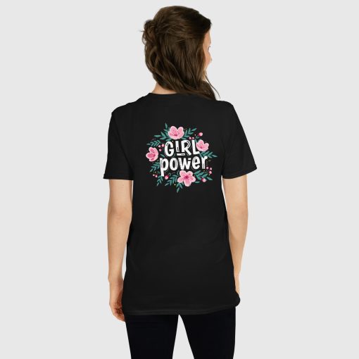 Girl Power Women’s Basic Softstyle T-Shirt Gildan 64000 | Left Chest Print and Large Center Back | 20240415