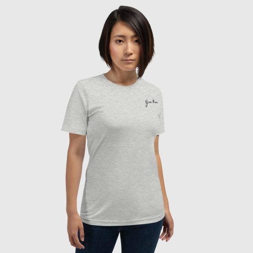 Hand Drawn Festival Bella + Canvas 3001 Short Sleeve Jersey T-Shirt <span class="withname">With Your Name</span> | Left Chest Print and Large Center Back | 20240520 - Image 24