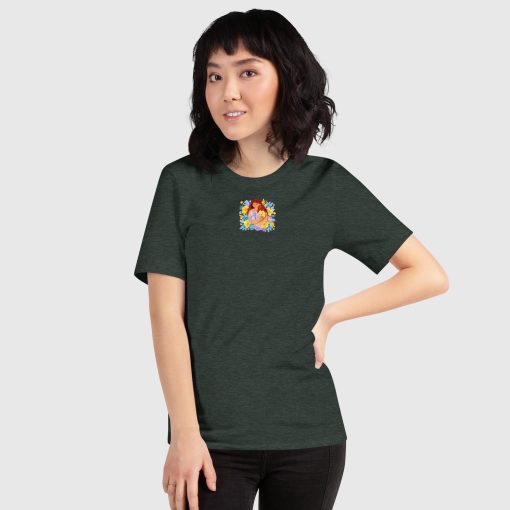 You are chosen and wanted Women’s Bella + Canvas 3001 Short Sleeve Jersey T-Shirt | Top Center Front Print and Large Center Back | 20240507 - Image 12