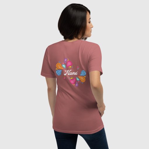 Hand Drawn Festival Bella + Canvas 3001 Short Sleeve Jersey T-Shirt <span class="withname">With Your Name</span> | Left Chest Print and Large Center Back | 20240520 - Image 10