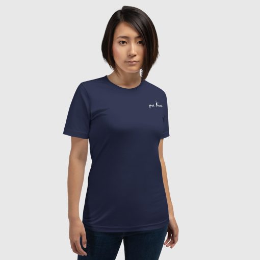 Hand Drawn Festival Bella + Canvas 3001 Short Sleeve Jersey T-Shirt <span class="withname">With Your Name</span> | Left Chest Print and Large Center Back | 20240520 - Image 18