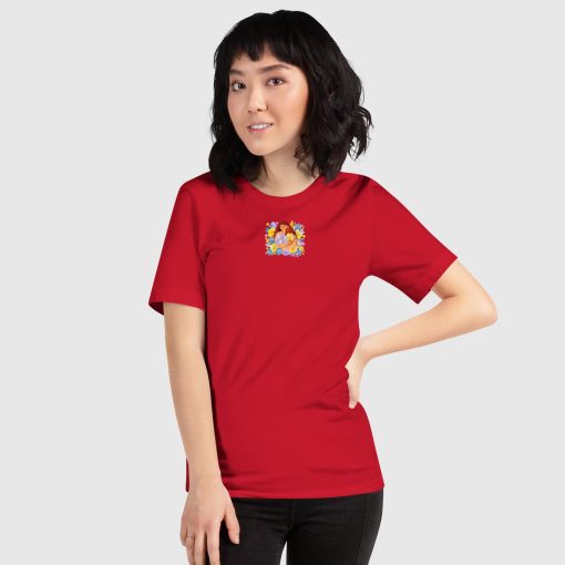 You are chosen and wanted Women’s Bella + Canvas 3001 Short Sleeve Jersey T-Shirt | Top Center Front Print and Large Center Back | 20240507 - Image 16