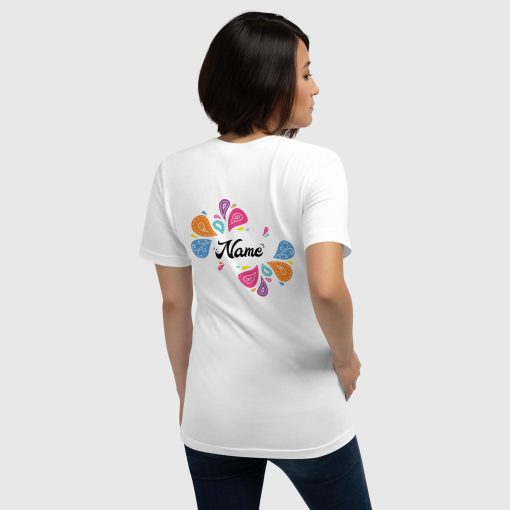 Hand Drawn Festival Bella + Canvas 3001 Short Sleeve Jersey T-Shirt <span class="withname">With Your Name</span> | Left Chest Print and Large Center Back | 20240520 - Image 21