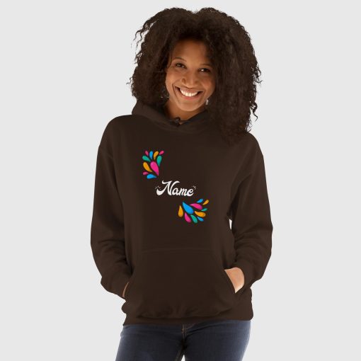 Hand Drawn Festival Women's Heavy Blend Hoodie <span class="withname">With Your Name</span> | Gildan 18500 | 2024052901 - Image 3