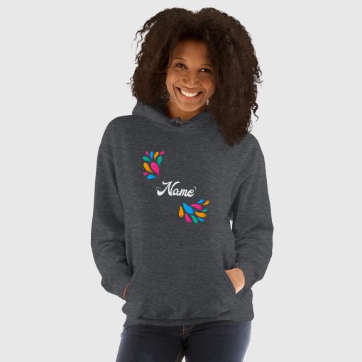 Hand Drawn Festival Women's Heavy Blend Hoodie <span class="withname">With Your Name</span> | Gildan 18500 | 2024052901 - Image 4