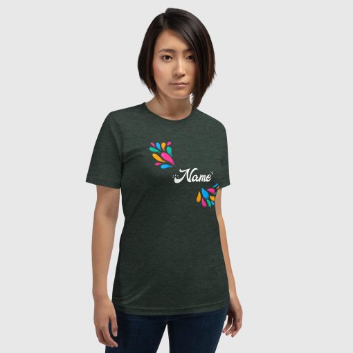 Hand Drawn Festival Bella + Canvas 3001 Short Sleeve Jersey T-Shirt <span class="withname">With Your Name</span> | 2024052901 - Image 2