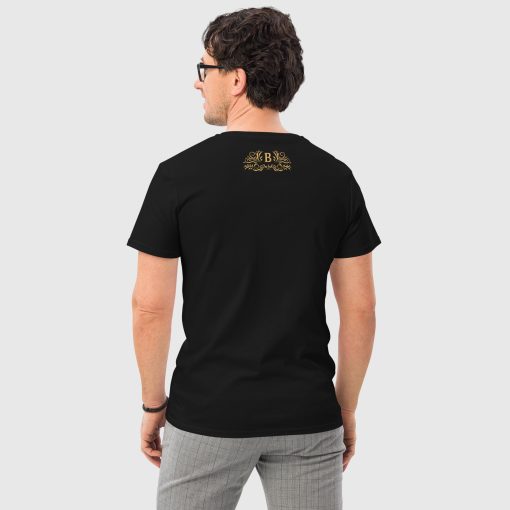 Golden Ornaments Men's Premium Cotton T-Shirt <span class="withname">With Your First letter</span> Front & Back Print | 2024052801 | 2024052802 - Image 2