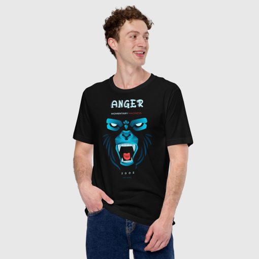 Anger Unisex Staple T-Shirt | Bella + Canvas 3001 | 2407202402 - Image 2