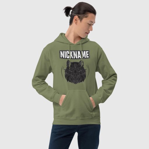 Wolf Head Heavy Blend Hoodie <span class="withname">with your name</span>| Gildan 18500 | 1308202401 - Image 9