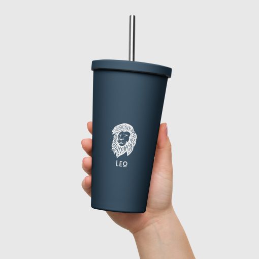Horoscopes Insulated tumbler with a straw | P2104202501 | 1703202505