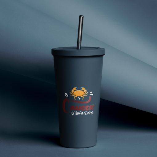 Horoscope Insulated tumbler with a straw | P2104202501 | 140420250401 - Image 3