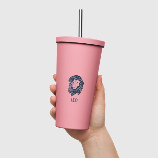 Horoscopes Insulated tumbler with a straw | P2104202501 | 1703202505 - Image 5