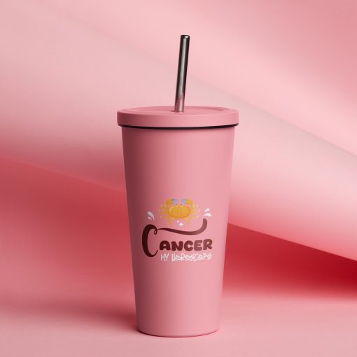 Horoscope Insulated tumbler with a straw | P2104202501 | 140420250401 - Image 4