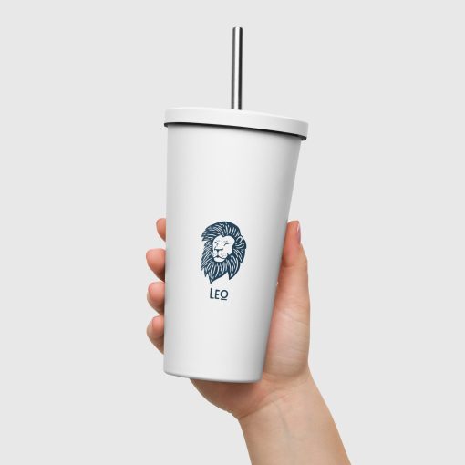 Horoscopes Insulated tumbler with a straw | P2104202501 | 1703202505 - Image 3