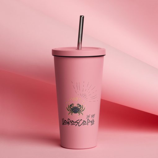 Horoscope Insulated Tumbler with a Straw P2104202501 | 140420250302 - Image 5