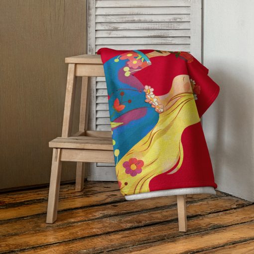 Women with Flower Sublimated Towel P1305202501 | 180820240104