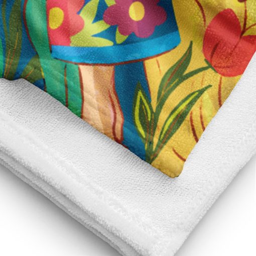 Women with Flower Sublimated Towel P1305202501 | 180820240104 - Image 3