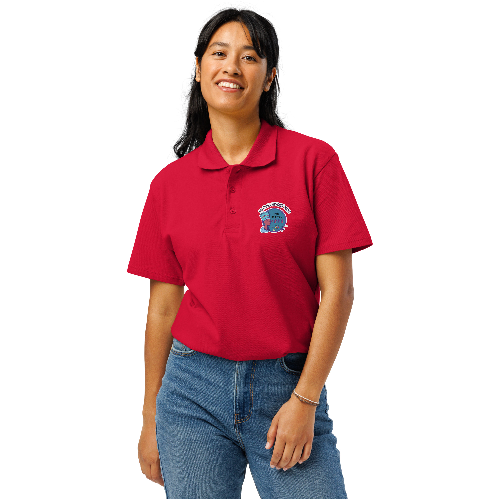 Hieroglify Premium Pique Polo Shirt <span class="withname">with your Hieroglify Name</span> | P2004202507F | 110620250201 - Image 3