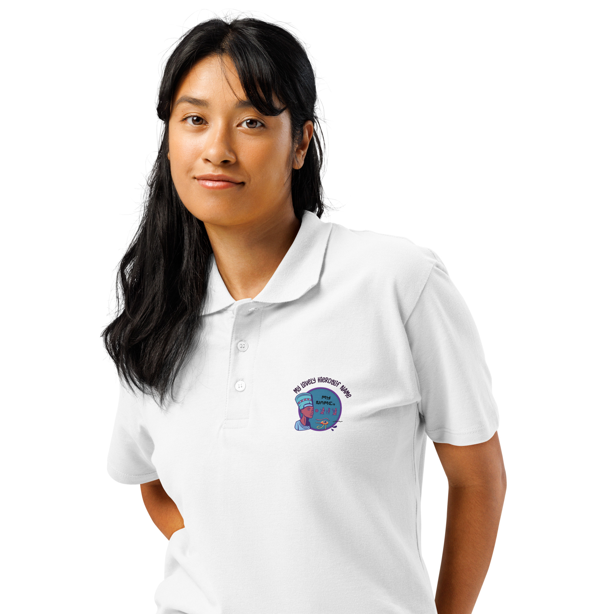 Hieroglify Premium Pique Polo Shirt <span class="withname">with your Hieroglify Name</span> | P2004202507F | 110620250201 - Image 4