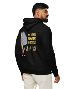 Alternative view of Hieroglify Organic Hoodie <span class="withname">with your Hieroglify Name</span> | Back Printing | P0608202501G | 110620250701