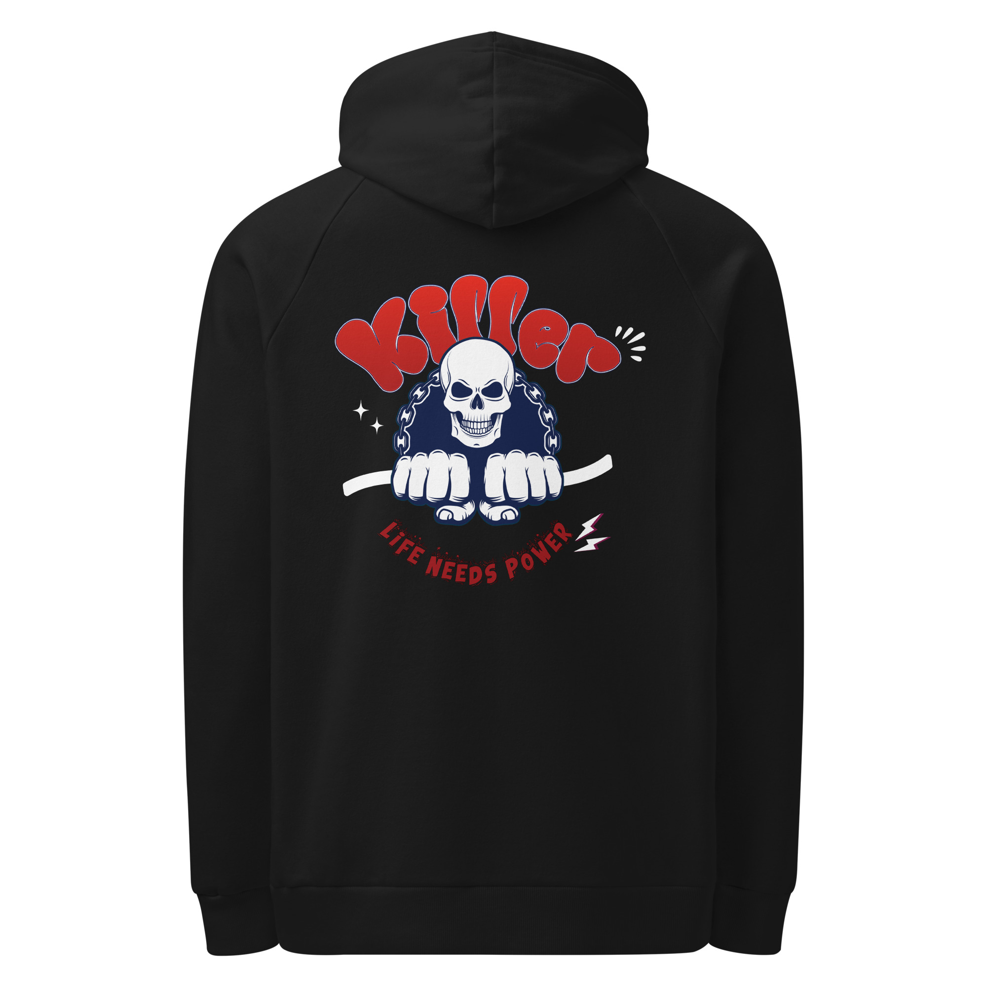 Skull of Power Under Armour® hoodie | <span class="withname">with your Name</span> | Front and Back Printing | P2007202501F | 2509202501 - Image 5