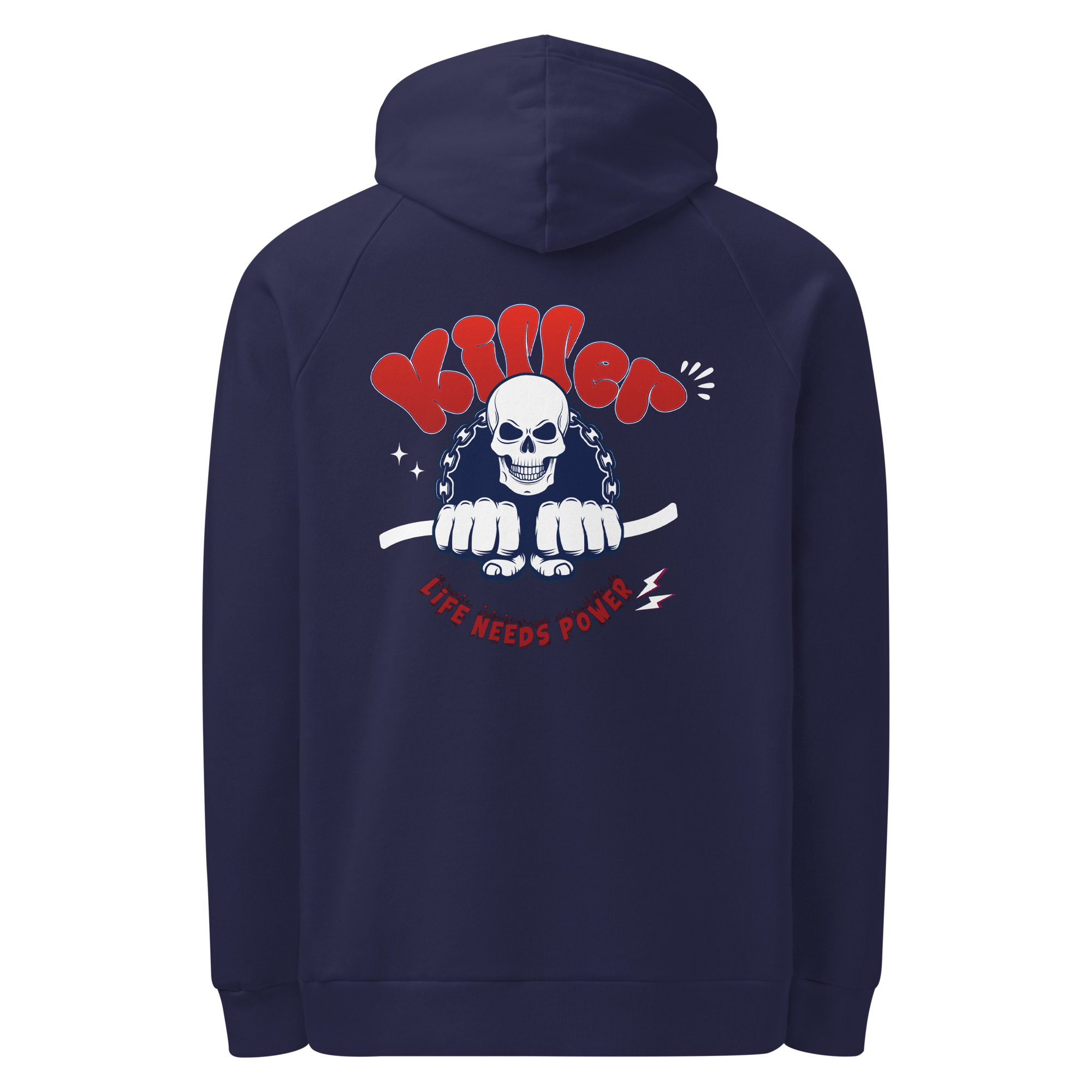 Skull of Power Under Armour® hoodie | <span class="withname">with your Name</span> | Front and Back Printing | P2007202501F | 2509202501 - Image 7