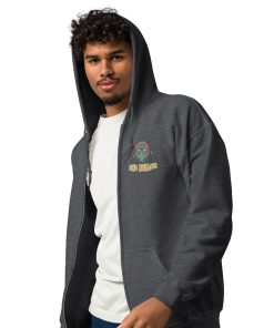 Alternative view of Smoking Monkey Heavy Blend Zip Hoodie <span class="withname">with your Name</span> | Back Printing | P1307202502G | 2009202501