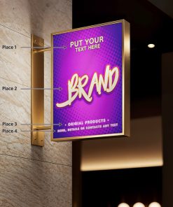 Vertical Hanging Sign