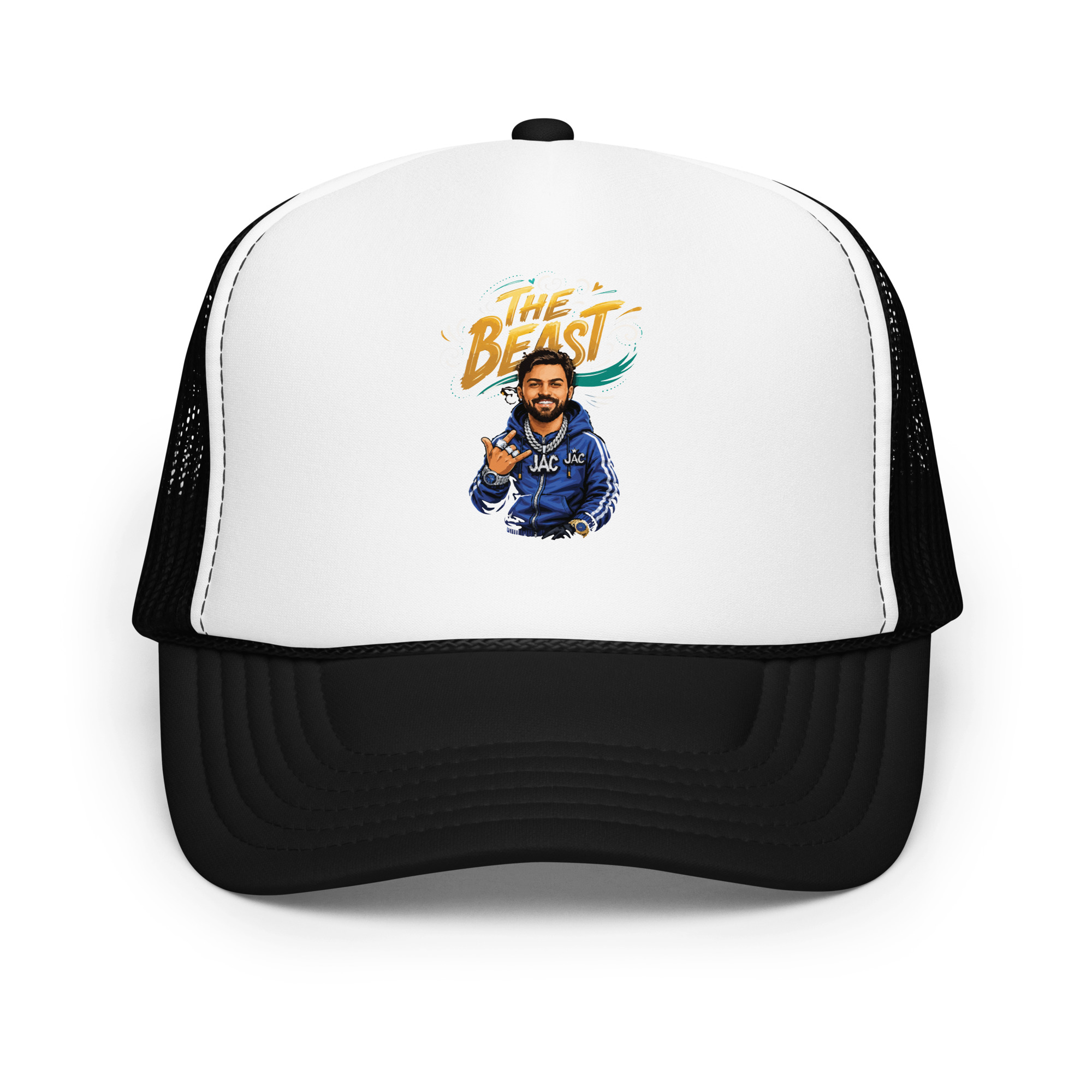 Rapper your photo Foam Trucker Hat | P2009202602F | 0208202601 - Image 12