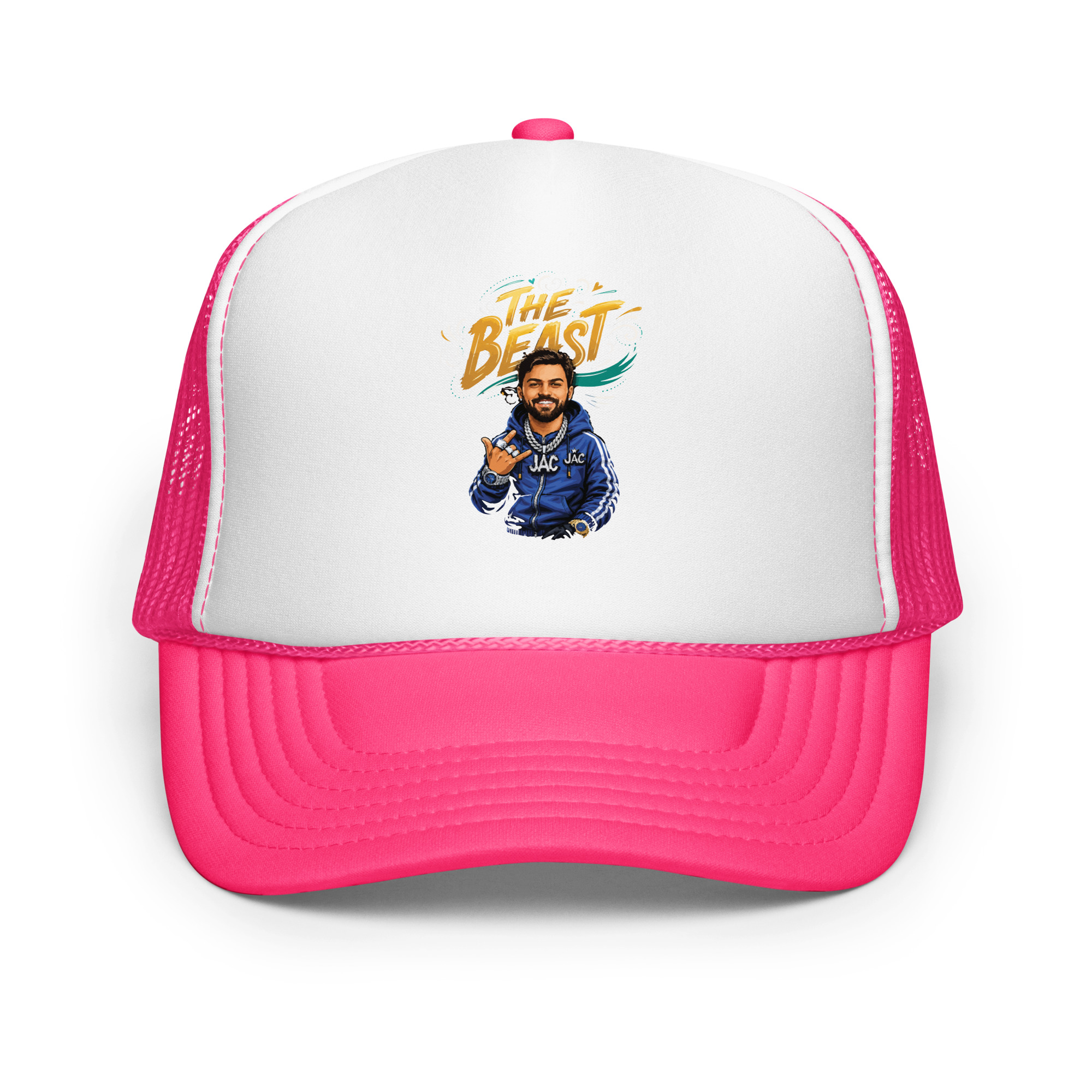 Rapper your photo Foam Trucker Hat | P2009202602F | 0208202601 - Image 8
