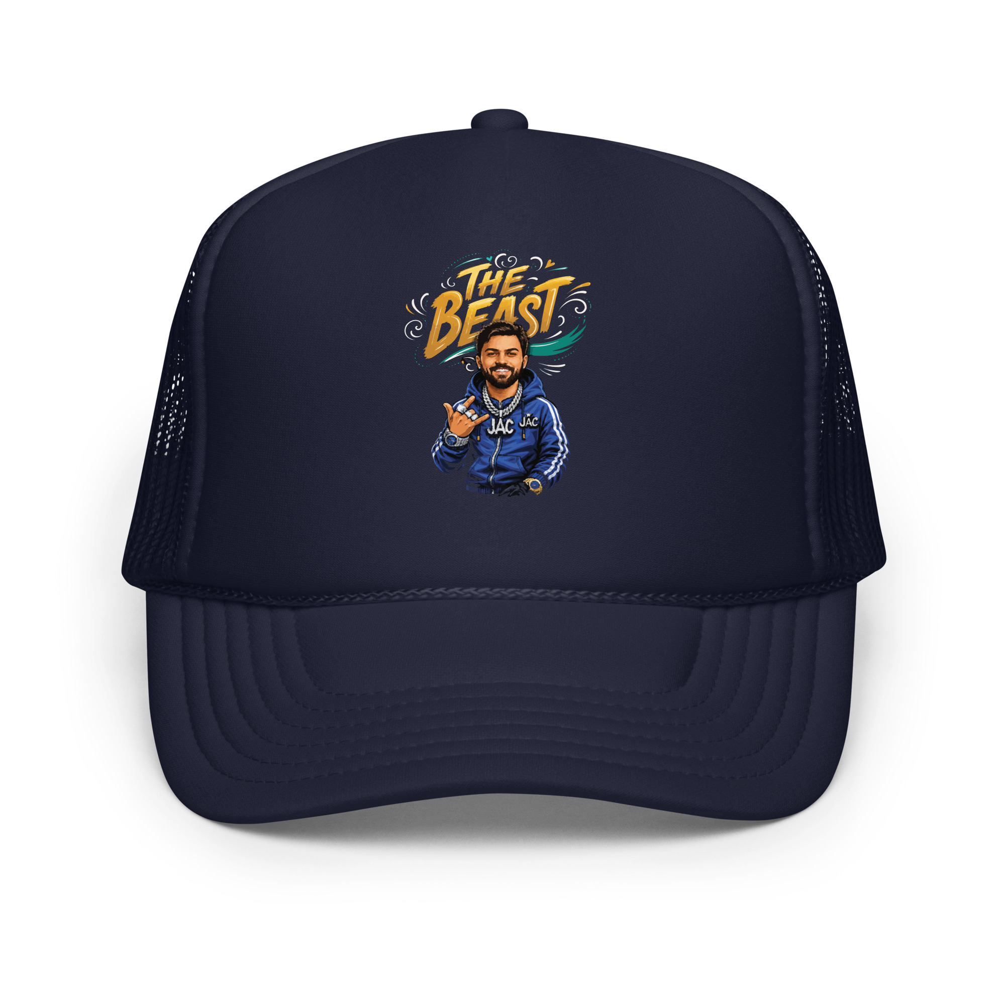 Rapper your photo Foam Trucker Hat | P2009202602F | 0208202601 - Image 3