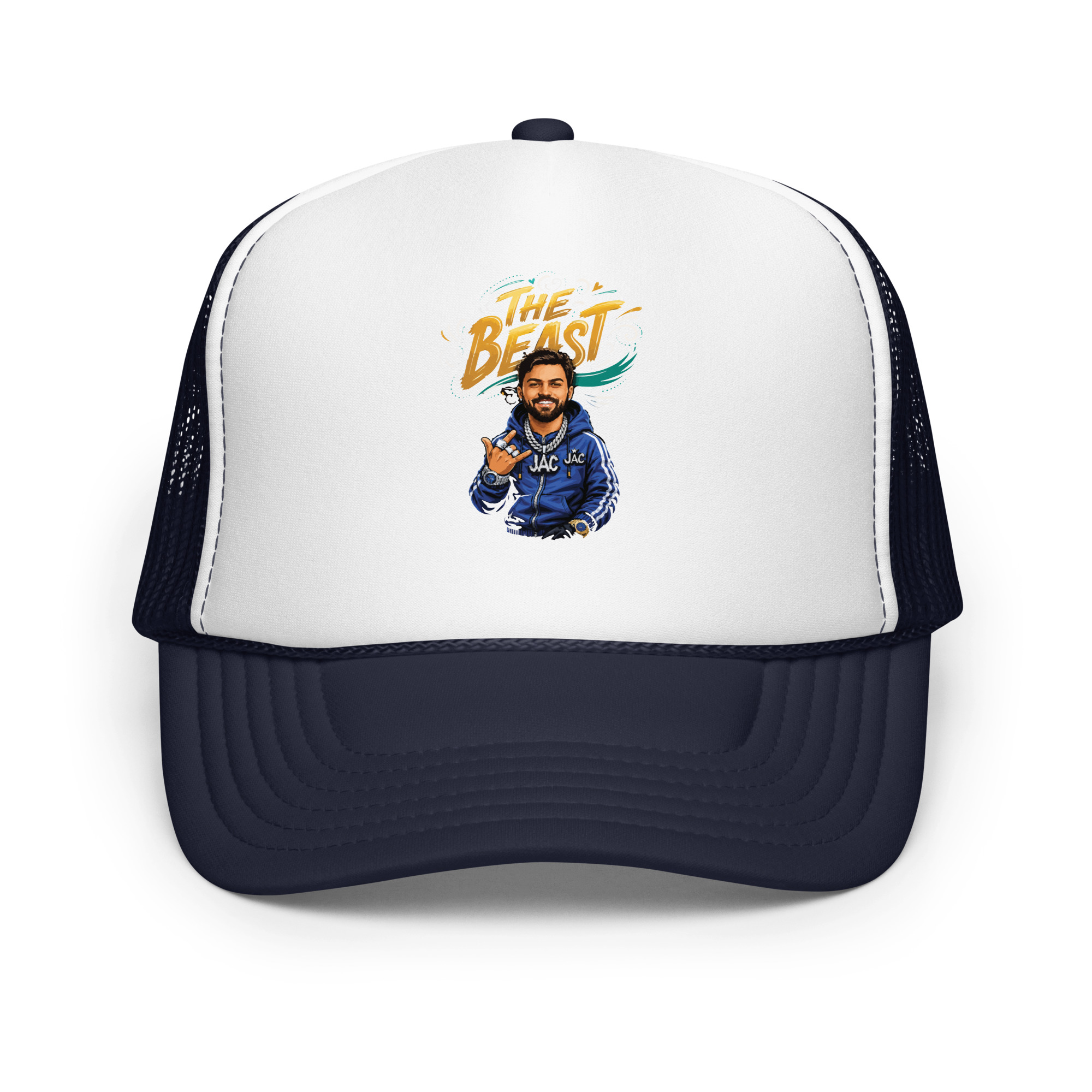 Rapper your photo Foam Trucker Hat | P2009202602F | 0208202601 - Image 4