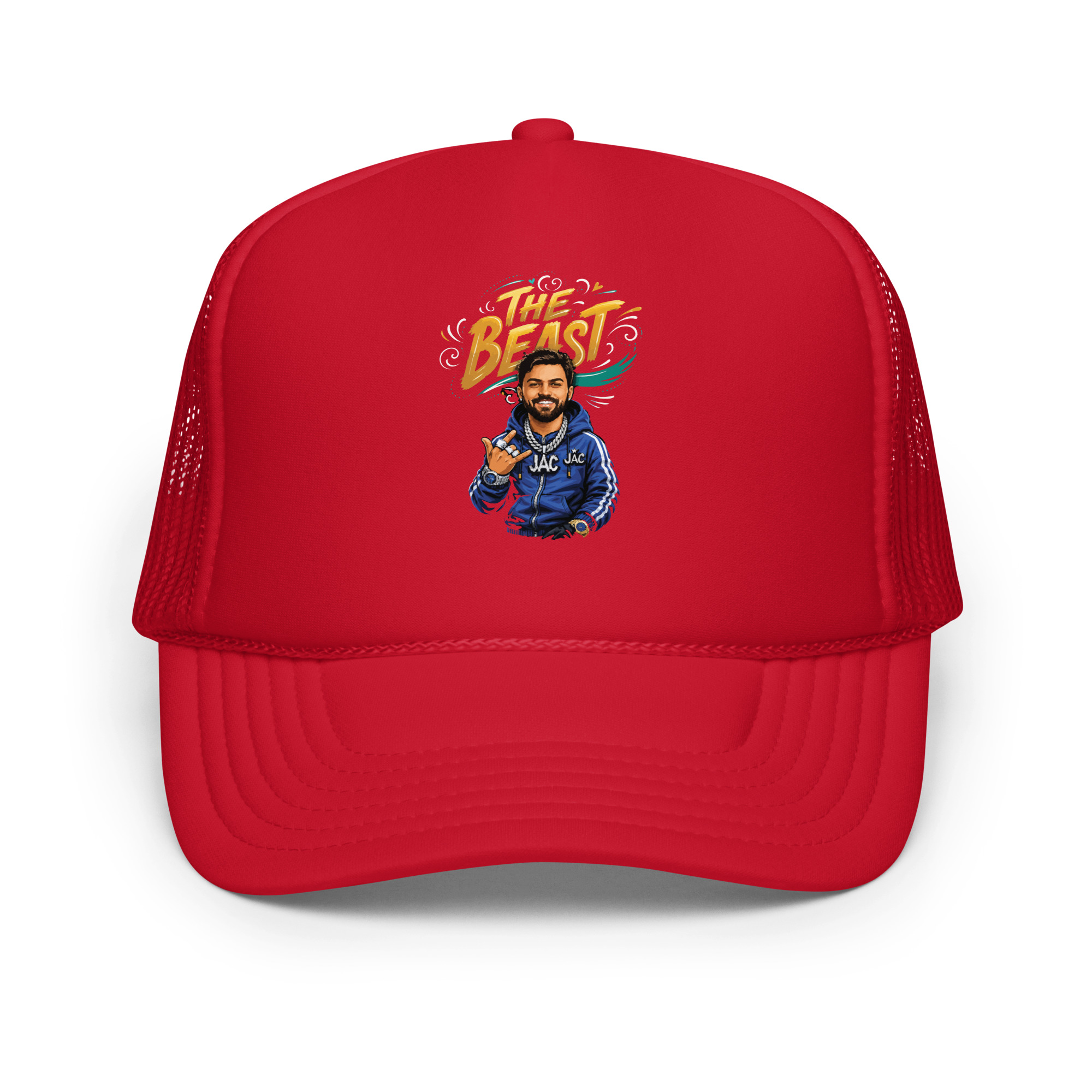 Rapper your photo Foam Trucker Hat | P2009202602F | 0208202601 - Image 6
