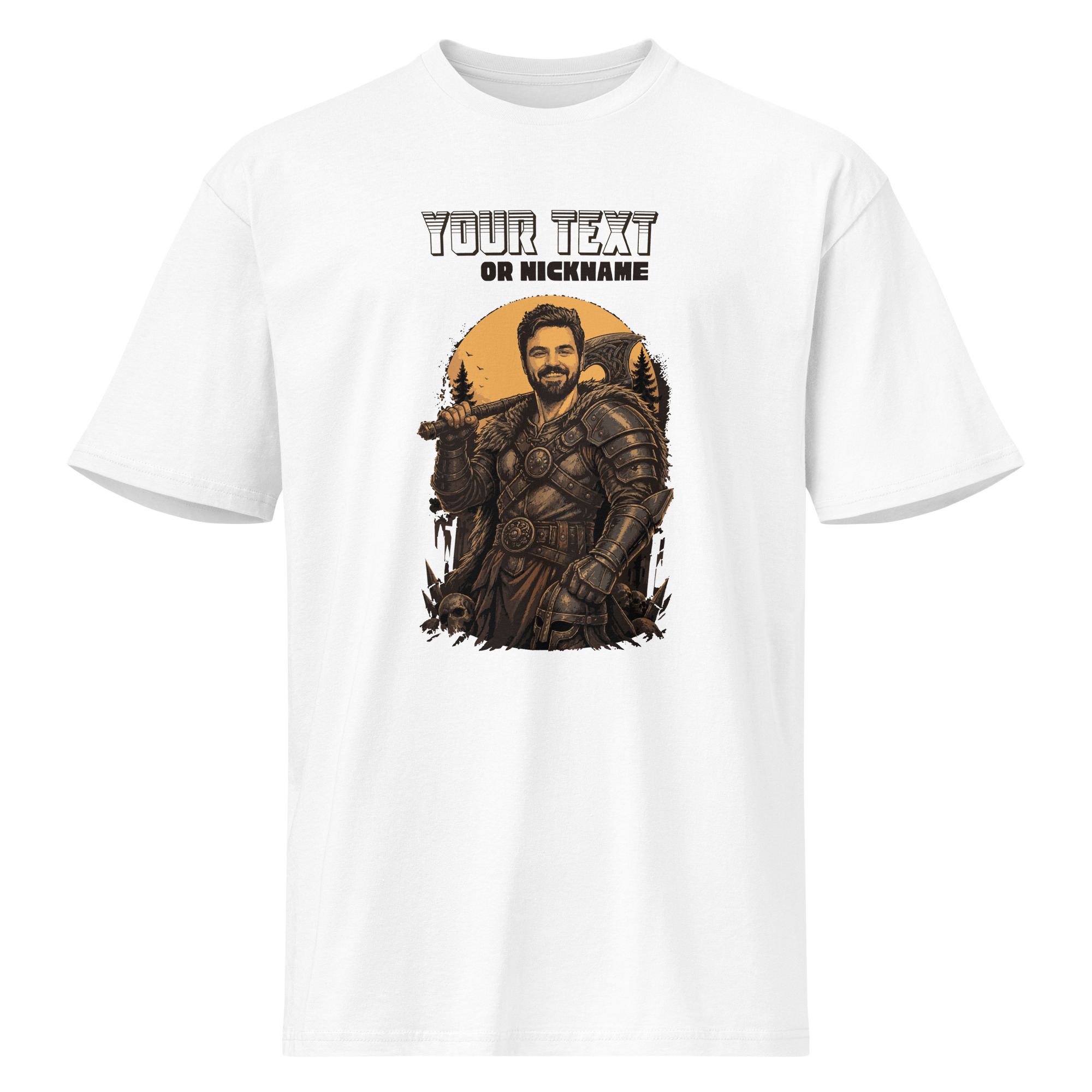 Medieval Warrior Cotton Premium Short Sleeve Tee | P1809202601F | 1808202601 - Image 5