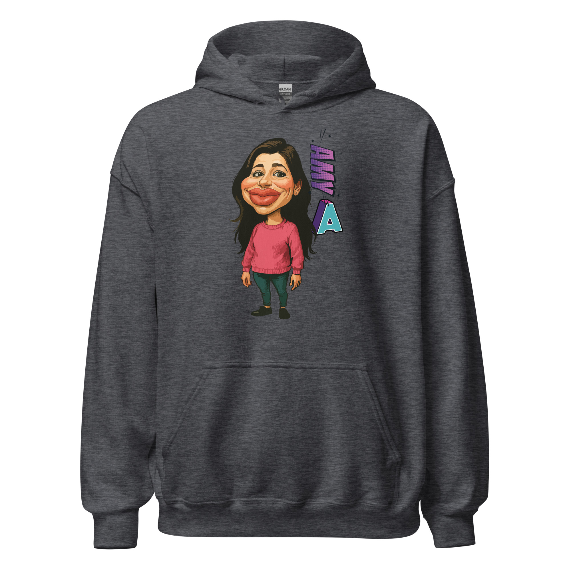 Caricature yourself Heavy Blend Hoodie | P1704202501F | 2509202601B