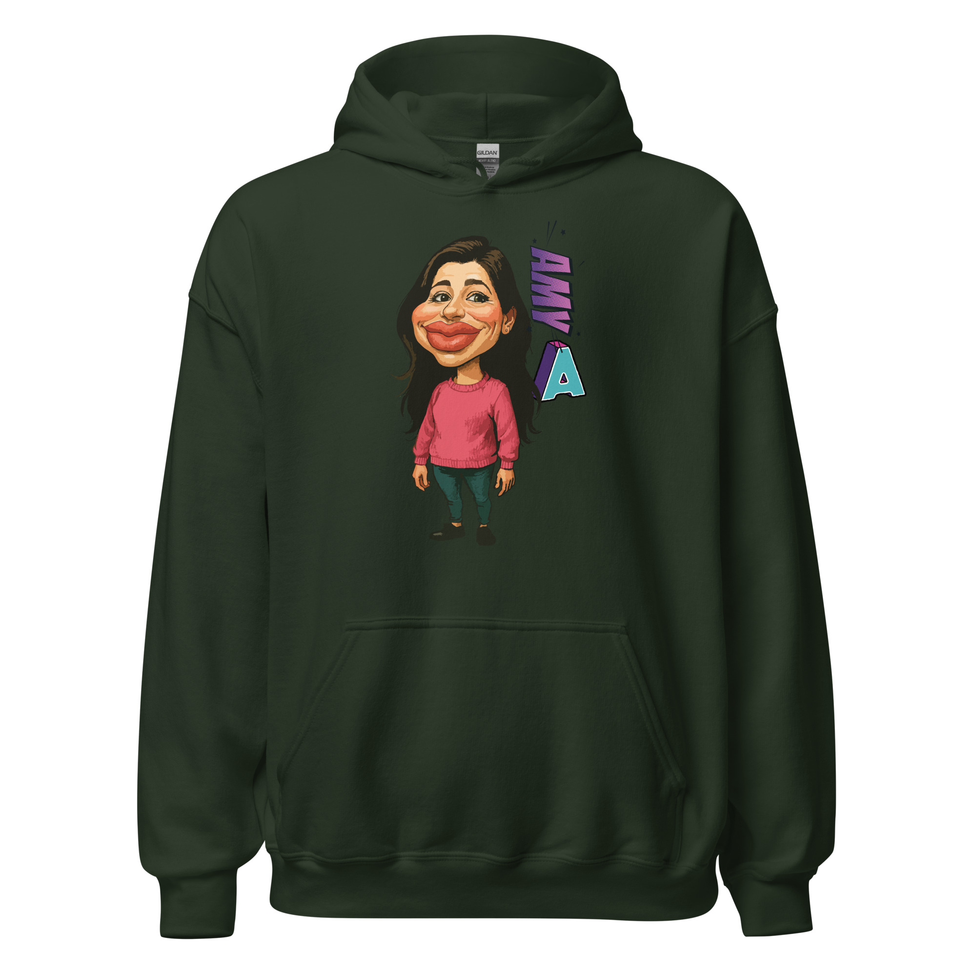 Caricature yourself Heavy Blend Hoodie | P1704202501F | 2509202601B - Image 3
