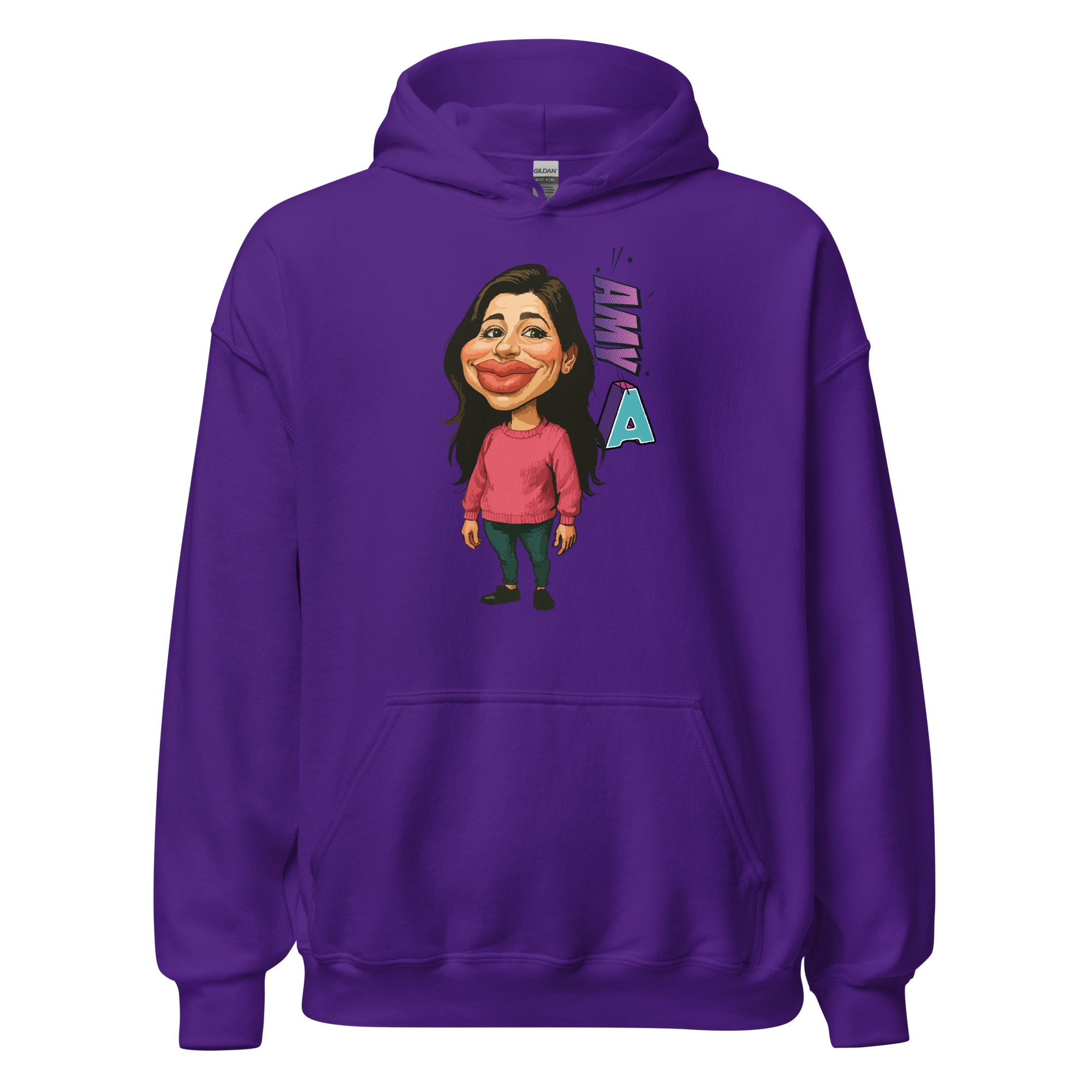 Caricature yourself Heavy Blend Hoodie | P1704202501F | 2509202601B - Image 4