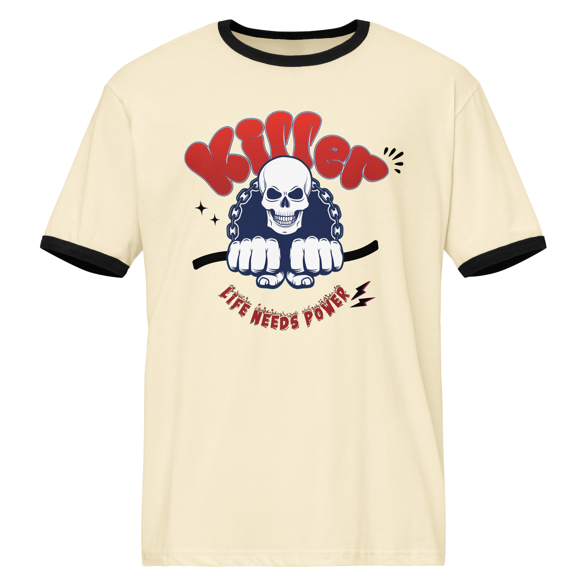 Skull of Power Ringer T-Shirt | P0409202502F | 2509202501 - Image 2