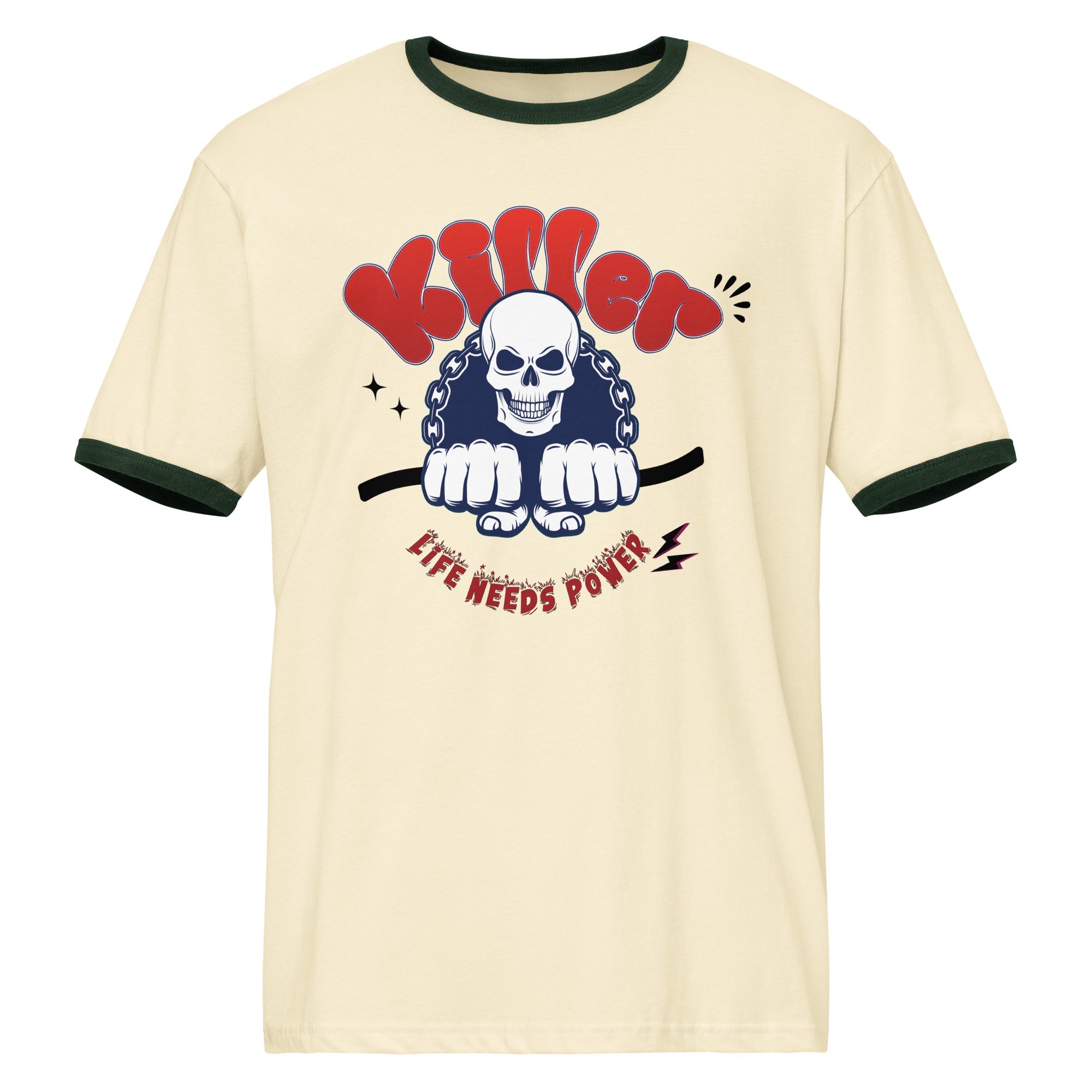 Skull of Power Ringer T-Shirt | P0409202502F | 2509202501 - Image 3