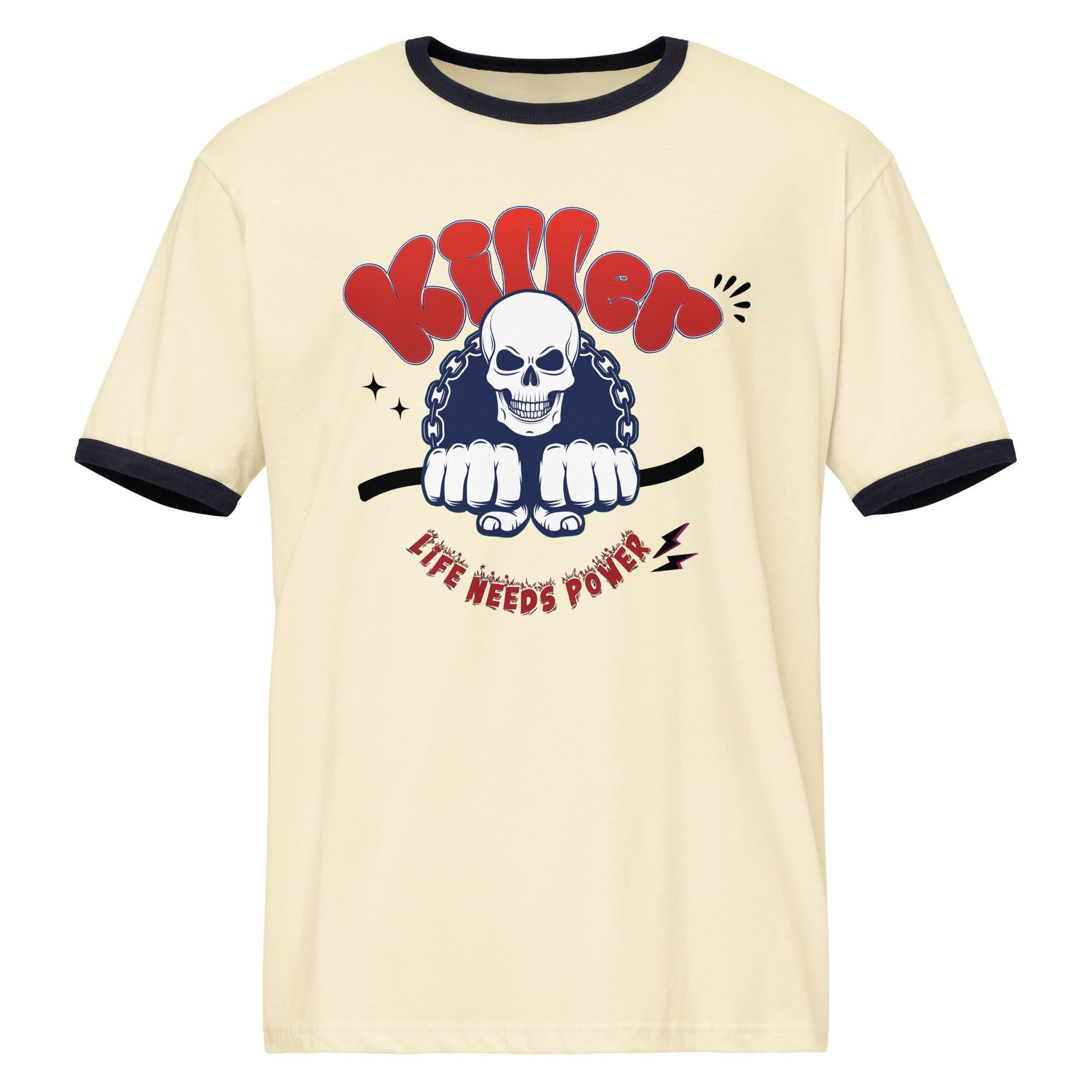 Skull of Power Ringer T-Shirt | P0409202502F | 2509202501 - Image 4