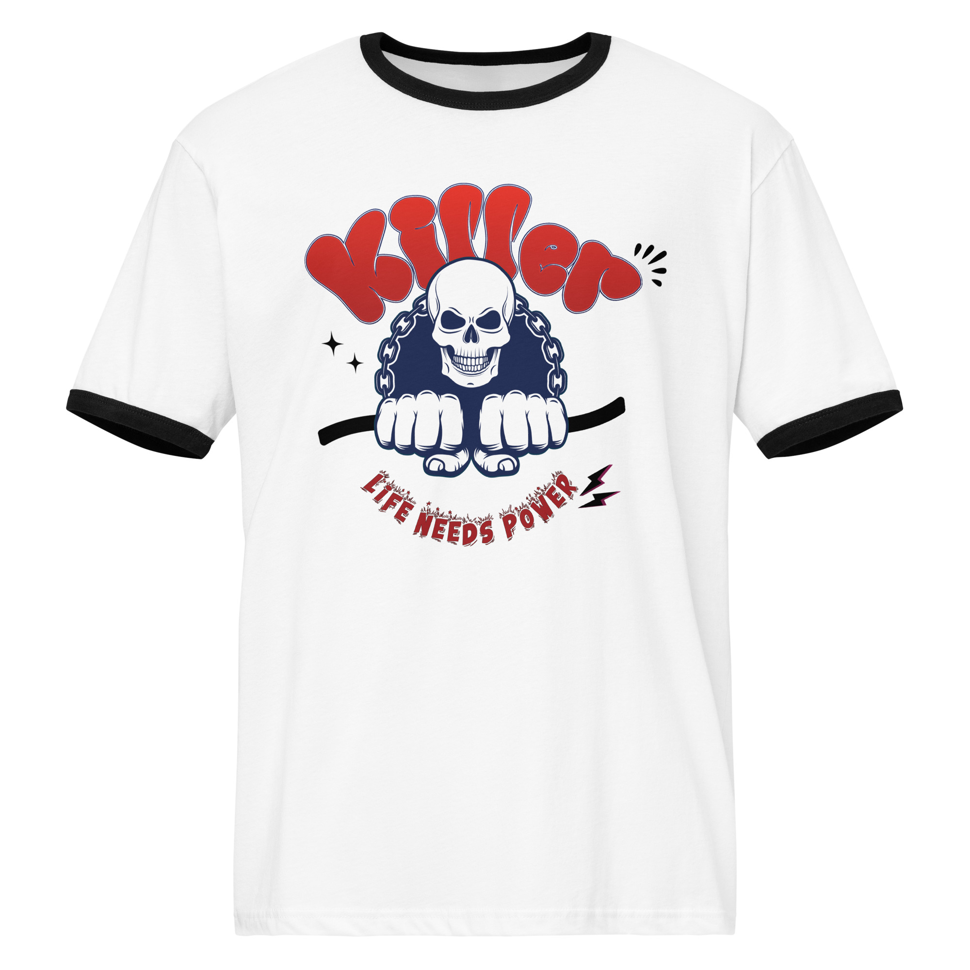 Skull of Power Ringer T-Shirt | P0409202502F | 2509202501 - Image 5